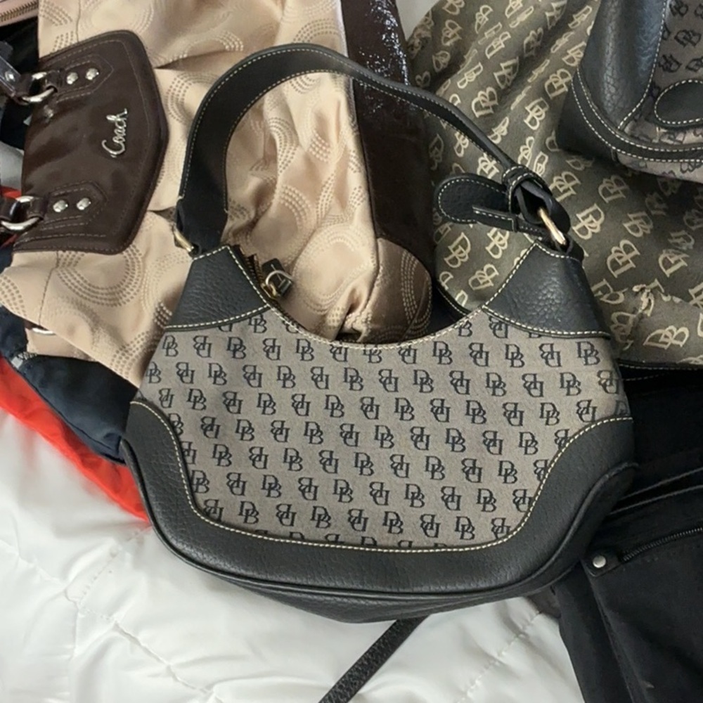 Dooney & Bourke Black and Brown Women's Bag